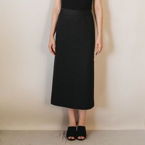 Vintage 90s Old Navy High Waist A-line Black Skirt